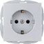 Silberne Steckdose DesignLine