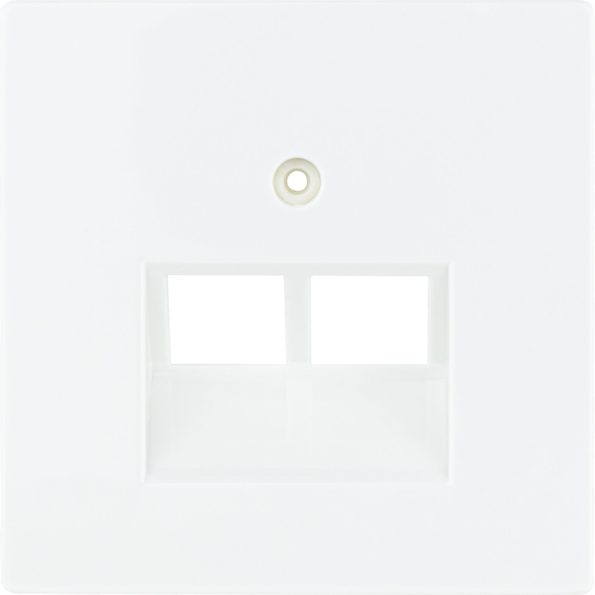 Weiße ISDN-Abdeckung DesignLine