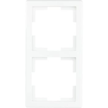 Abdeckrahmen 'Designline' 2-fach weiß