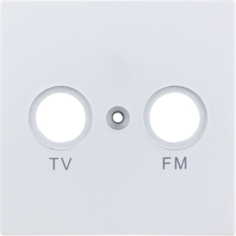 Weiße TV-FM Abdeckung