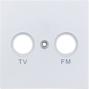 Abdeckung für Antennensteckdose 'Designline' TV/RV silbern