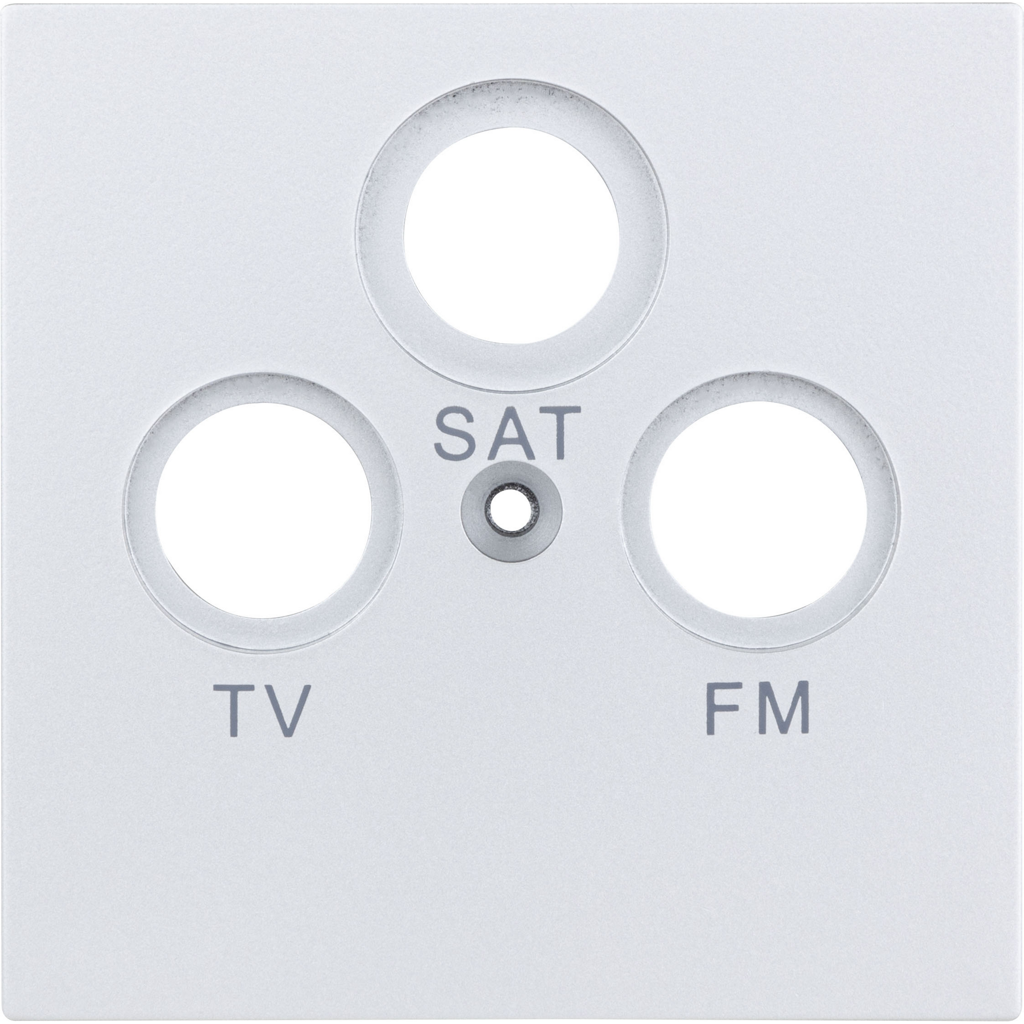 Abdeckung für Antennensteckdose 'Designline' TV/RF/SAT silbern + product picture