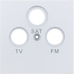 Abdeckung für Antennensteckdose 'Designline' TV/RF/SAT silbern