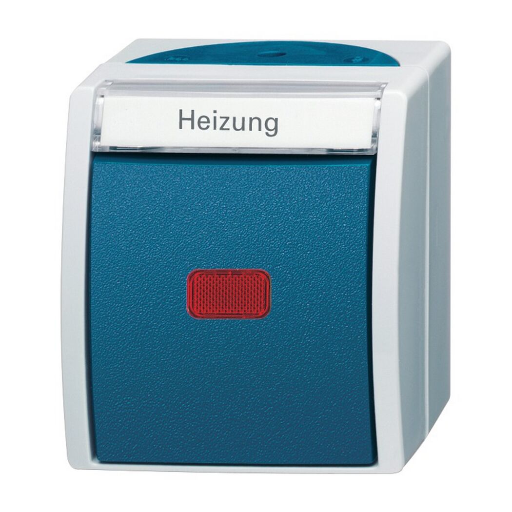 Heizungsschalter mit roter Kontrollleuchte