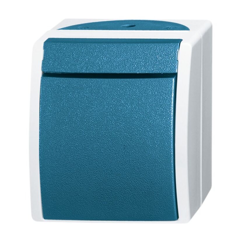 Blauer Kreuzschalter