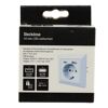 Unterputz-Steckdose mit 2 USB-Ports weiß 8 x 8 cm