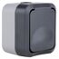 Graue AP-Steckdose IP55 Aqua Storm
