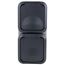 Graue Doppel-Steckdose AP Aqua Storm IP55