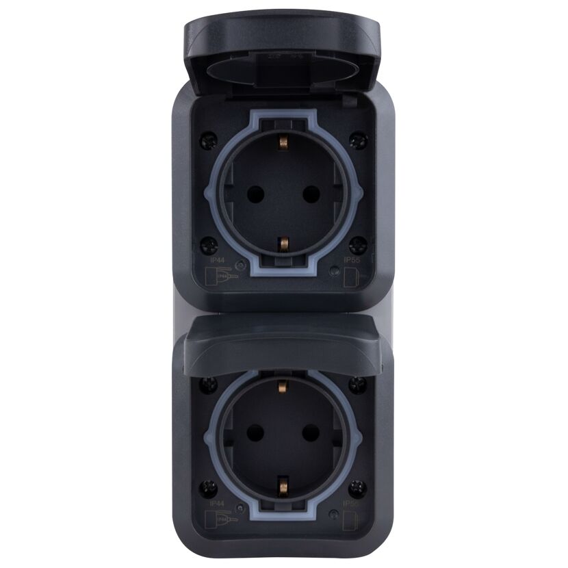 Doppelsteckdose AP Aqua Storm IP55