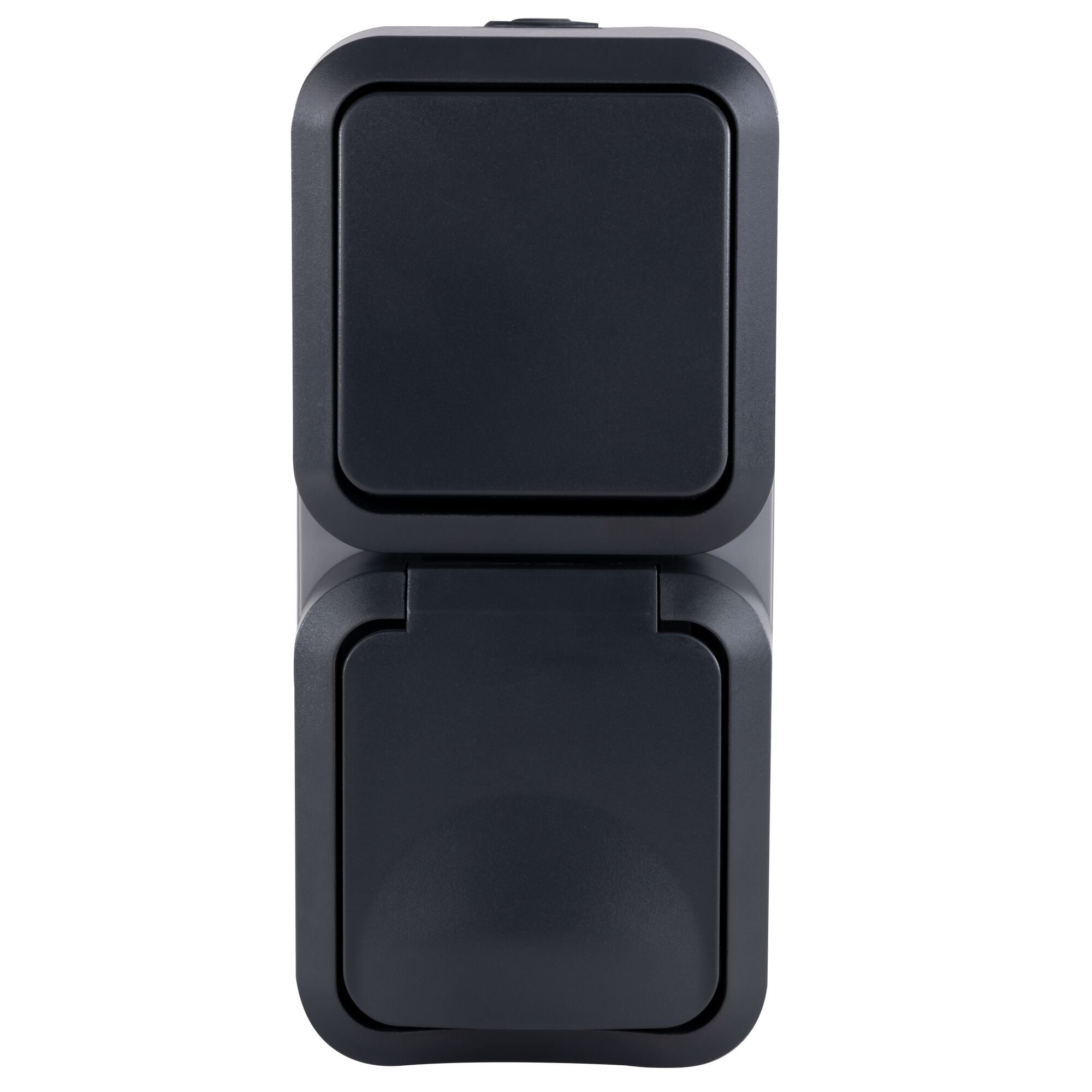 Schwarze AP Kombi IP55 Aqua Storm