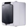Graue AP-Steckdose IP54 Aqua Mini