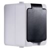 Graue AP-Steckdose IP54 Aqua Mini