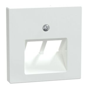 Abdeckung 'System M' für UAE-Einsatz 2-fach, aktivweiß glänzned, 5,4 x 5,4 cm