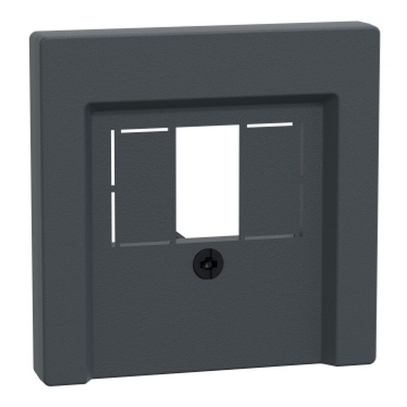 Abdeckung 'System M' für TAE/Audio/USB anthrazit matt 5,4 x 5,4 cm