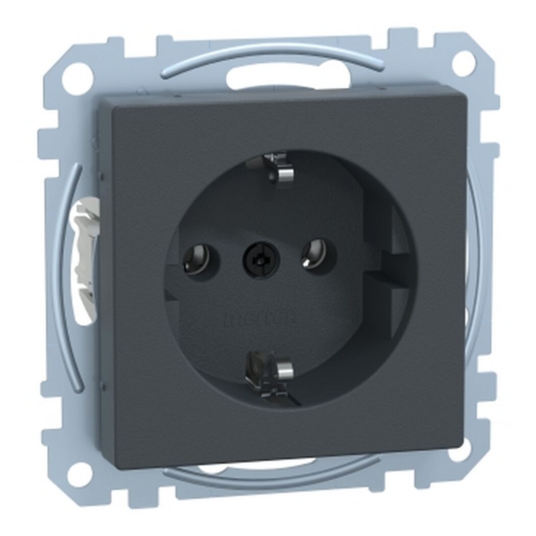 Schwarze Steckdose System M