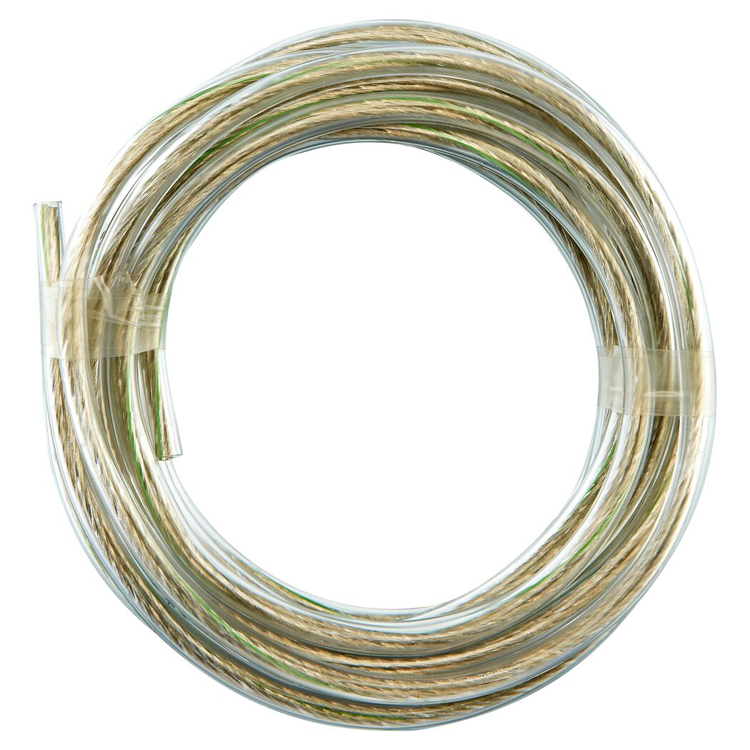 Aufgerolltes transparentes Kabel