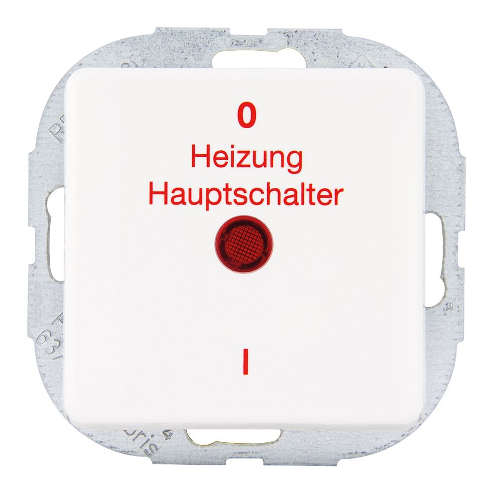 Heizung Hauptschalter mit roter LED