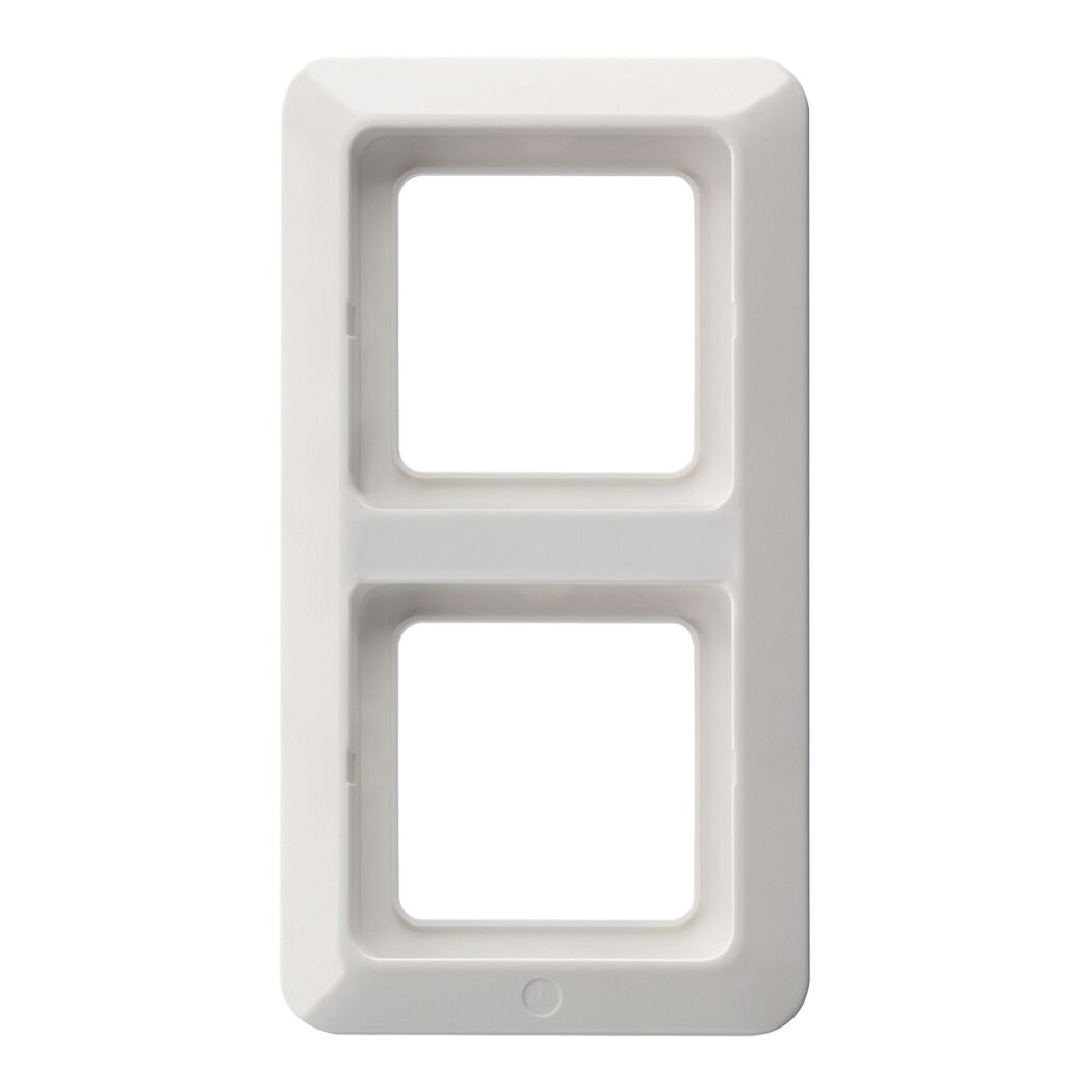 Abdeckrahmen Aqua Kombi 2-fach weiß