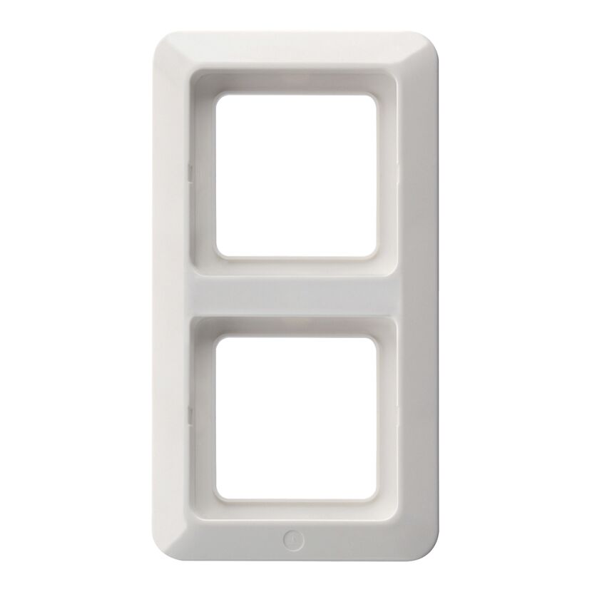 Abdeckrahmen Aqua Kombi 2-fach weiß