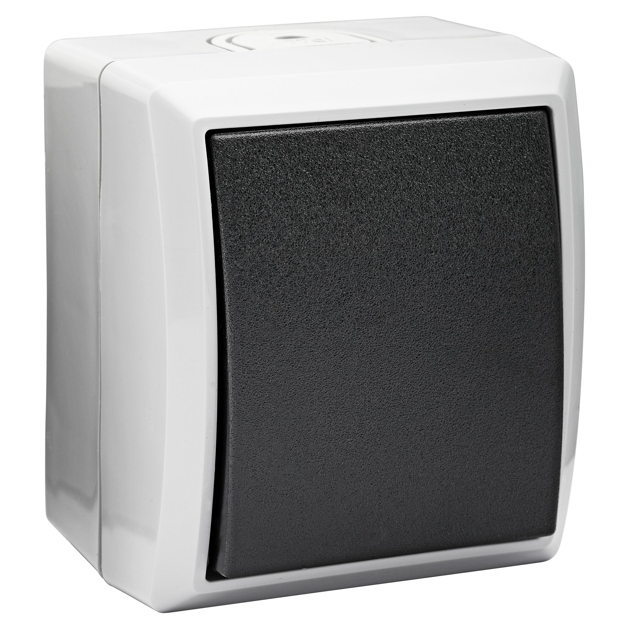 Grauer AP Wechselschalter IP44 Aqua Form