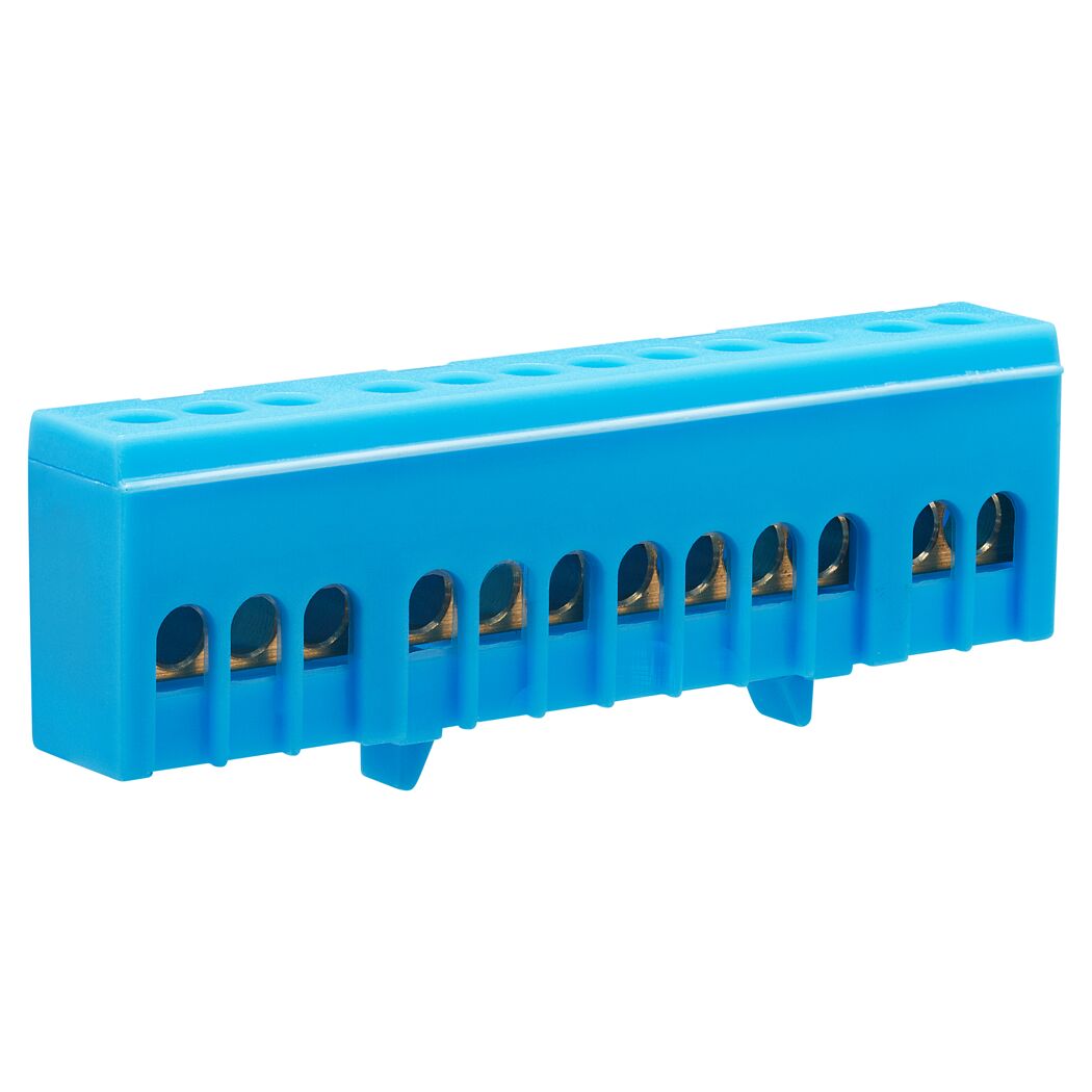 Blaue 12-polige Nullleiterklemme