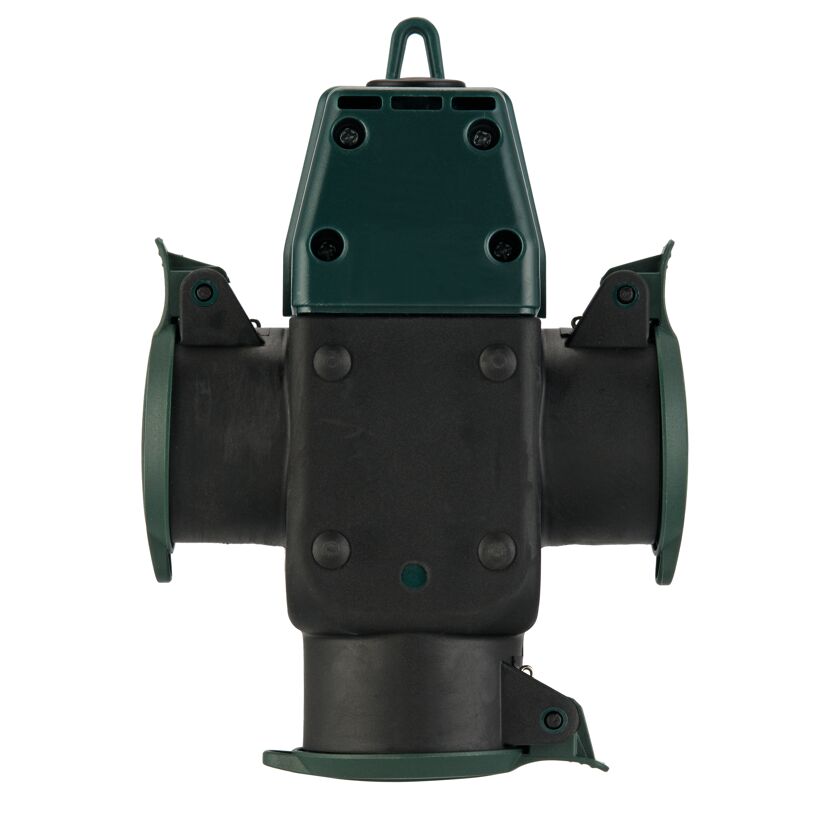 Schutzkontakt-Kupplung schwarz/grün 3-polig 250 V 16 A