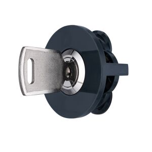 Schloss für Steckdosen grau mit 2 Schlüssel