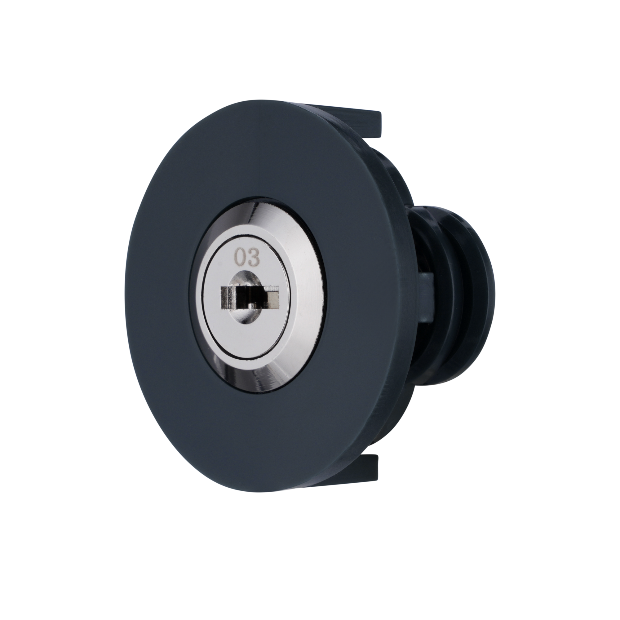 Schloss für Steckdosen grau mit 2 Schlüssel