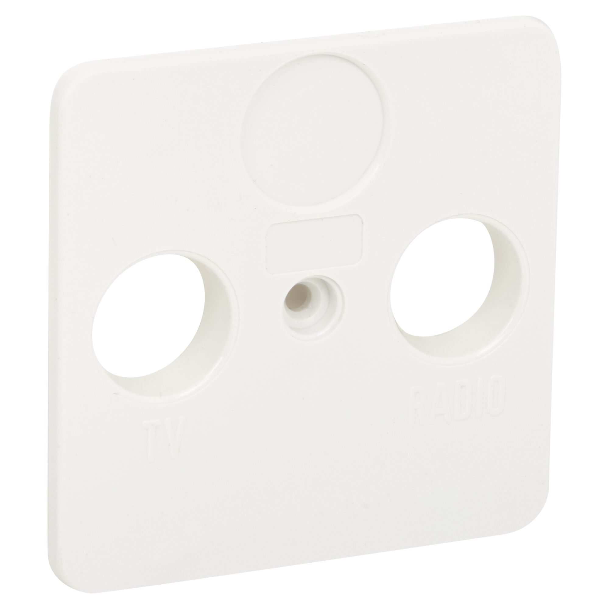 Weiße Antennenabdeckung für TV und Radio