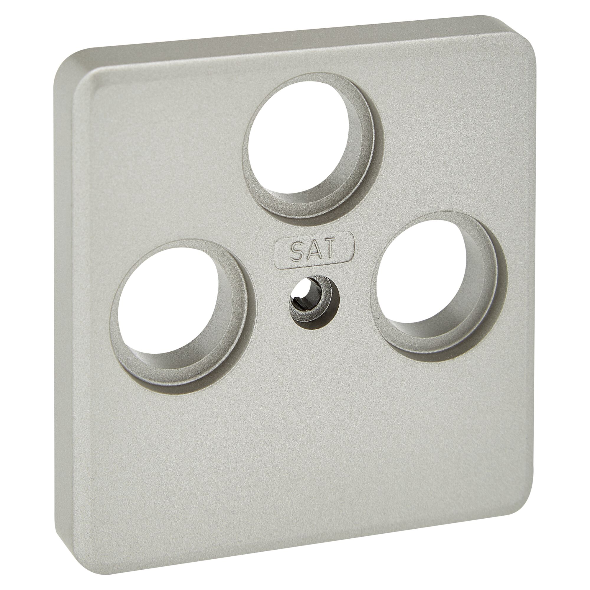 Abdeckung für Antennensteckdose Milano TV/RF+SAT stahlfarben