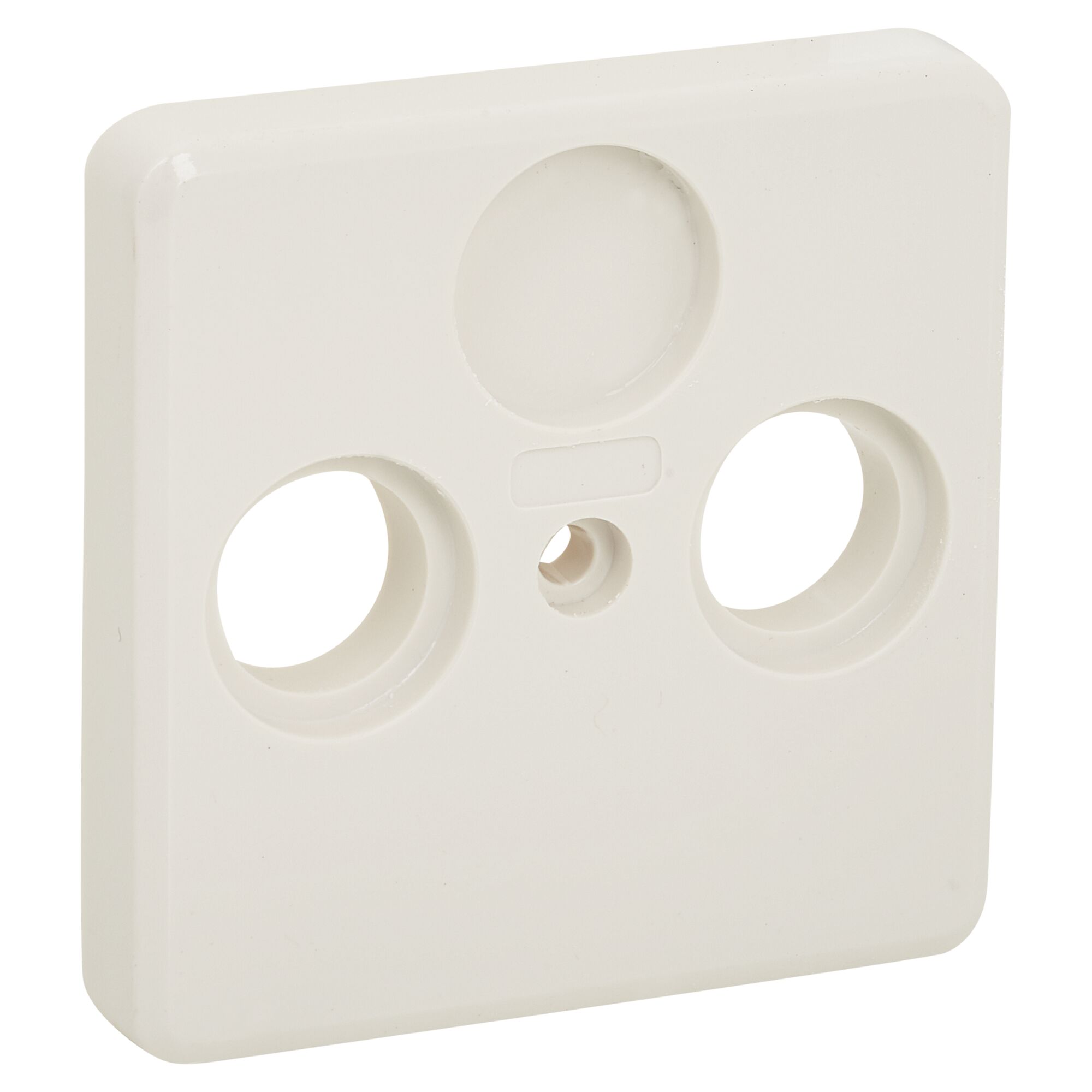 Weiße Abdeckung für Antennensteckdose
