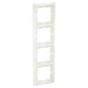 Abdeckrahmen 'Venedig' 4-fach reinweiß