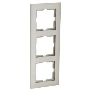 Abdeckrahmen 'Athenis' 3-fach stahlfarben