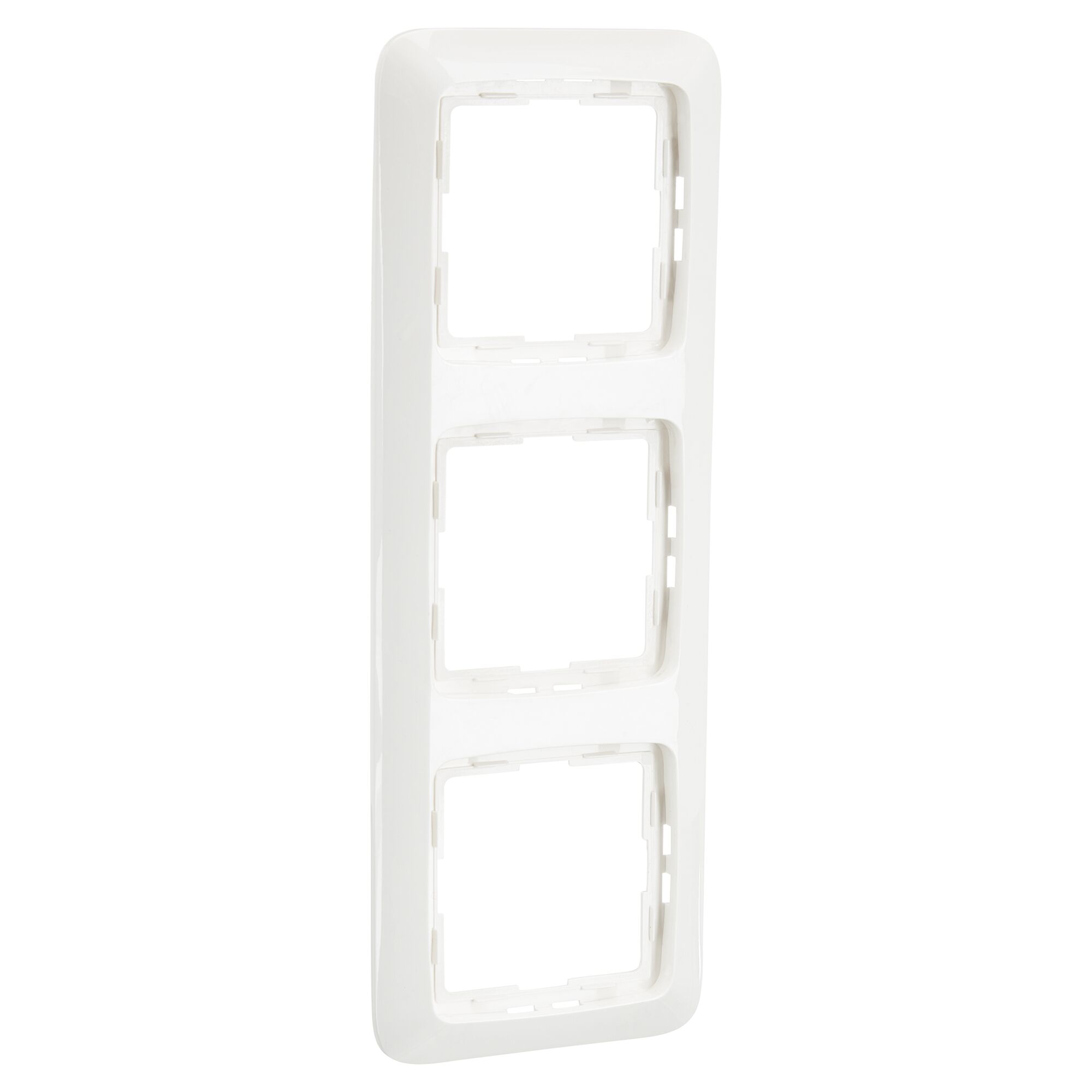 Dreifach-Abdeckrahmen Rivo reinweiß