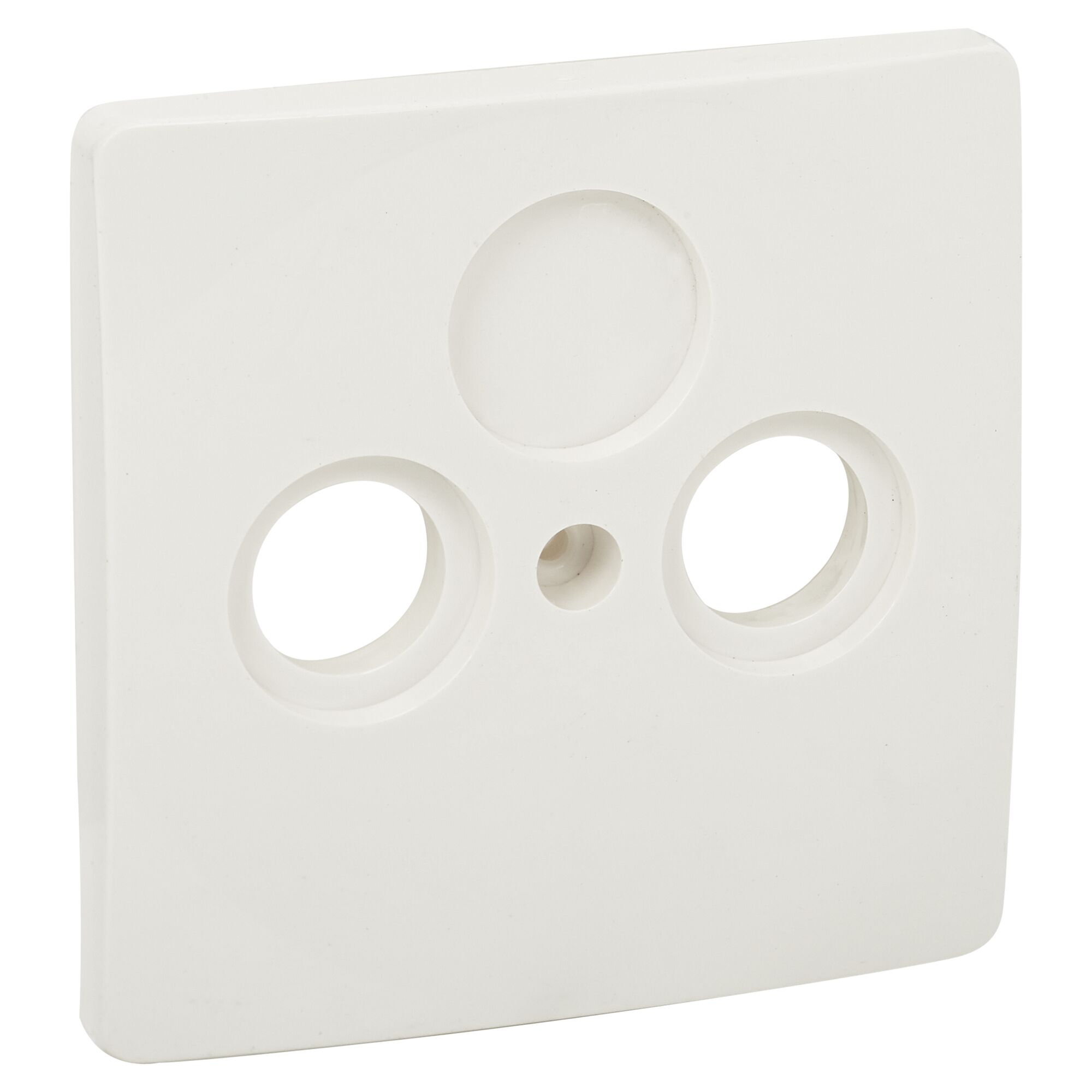 Weiße Abdeckung für Antennensteckdose Venedig