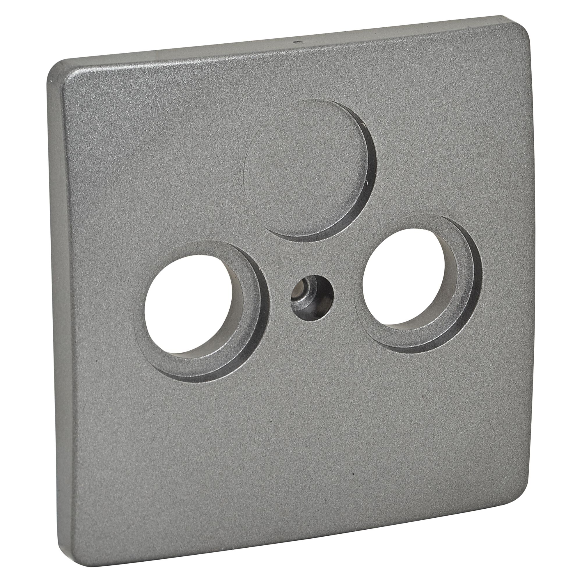 Abdeckung für Antennensteckdose Venedig TV/RF platinfarben