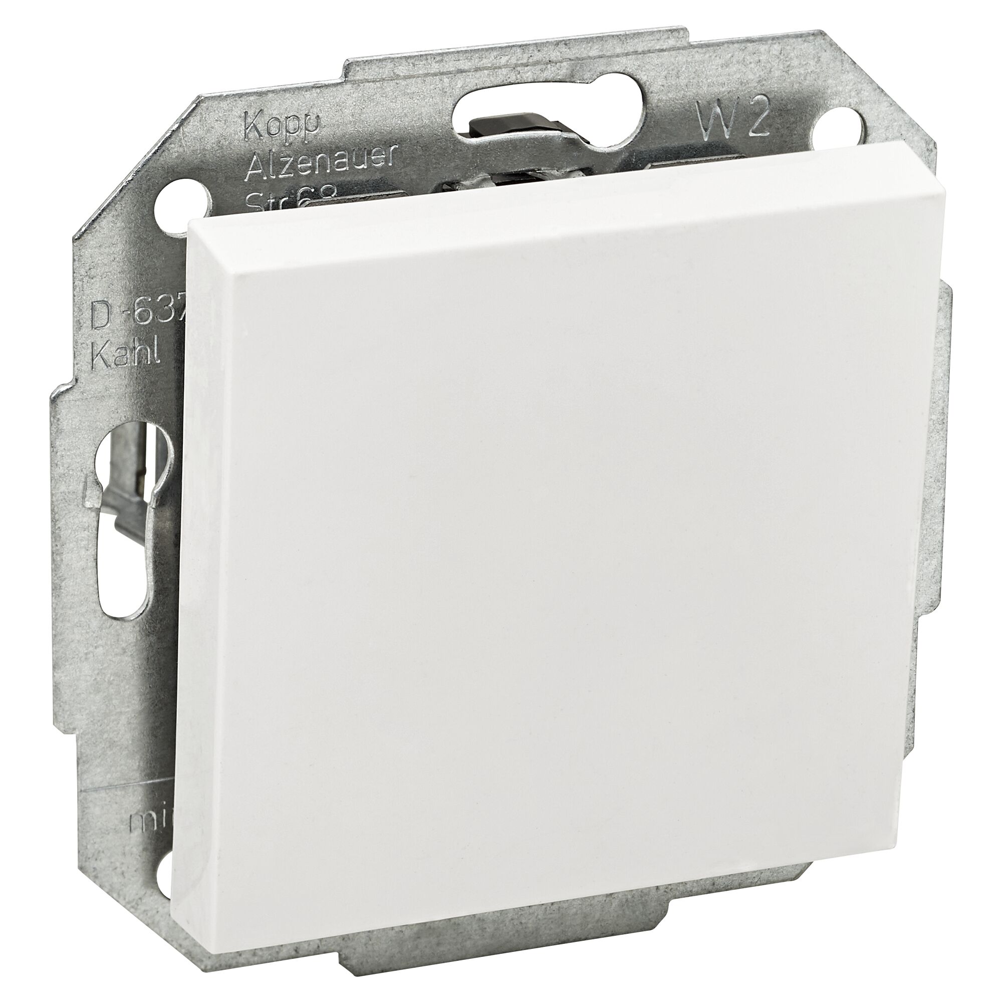 Weißer Lichtschalter Athenis von Kopp