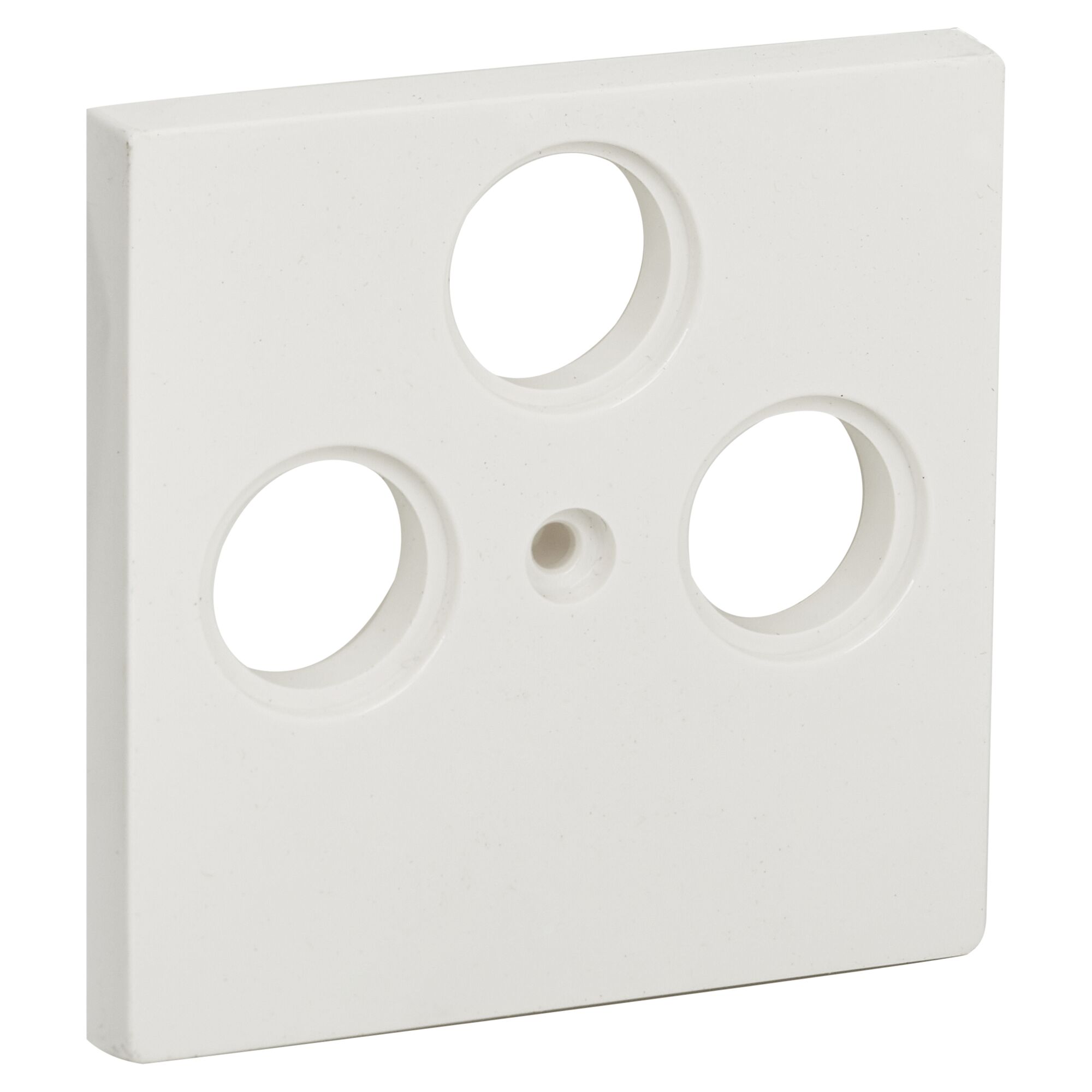 Weiße Abdeckung für Antennensteckdose