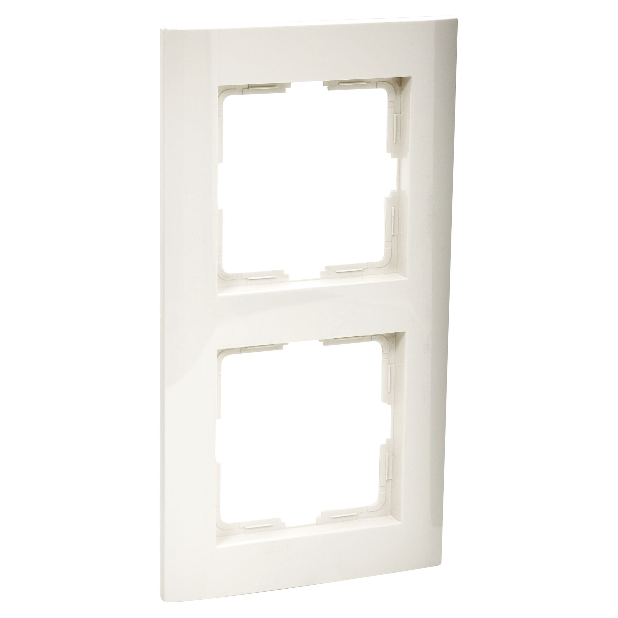 Abdeckrahmen Athenis 2-fach reinweiß
