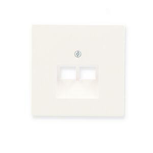 Abdeckung für UAE-Einsatz 2-fach weiß 7,1 x 7,1 cm