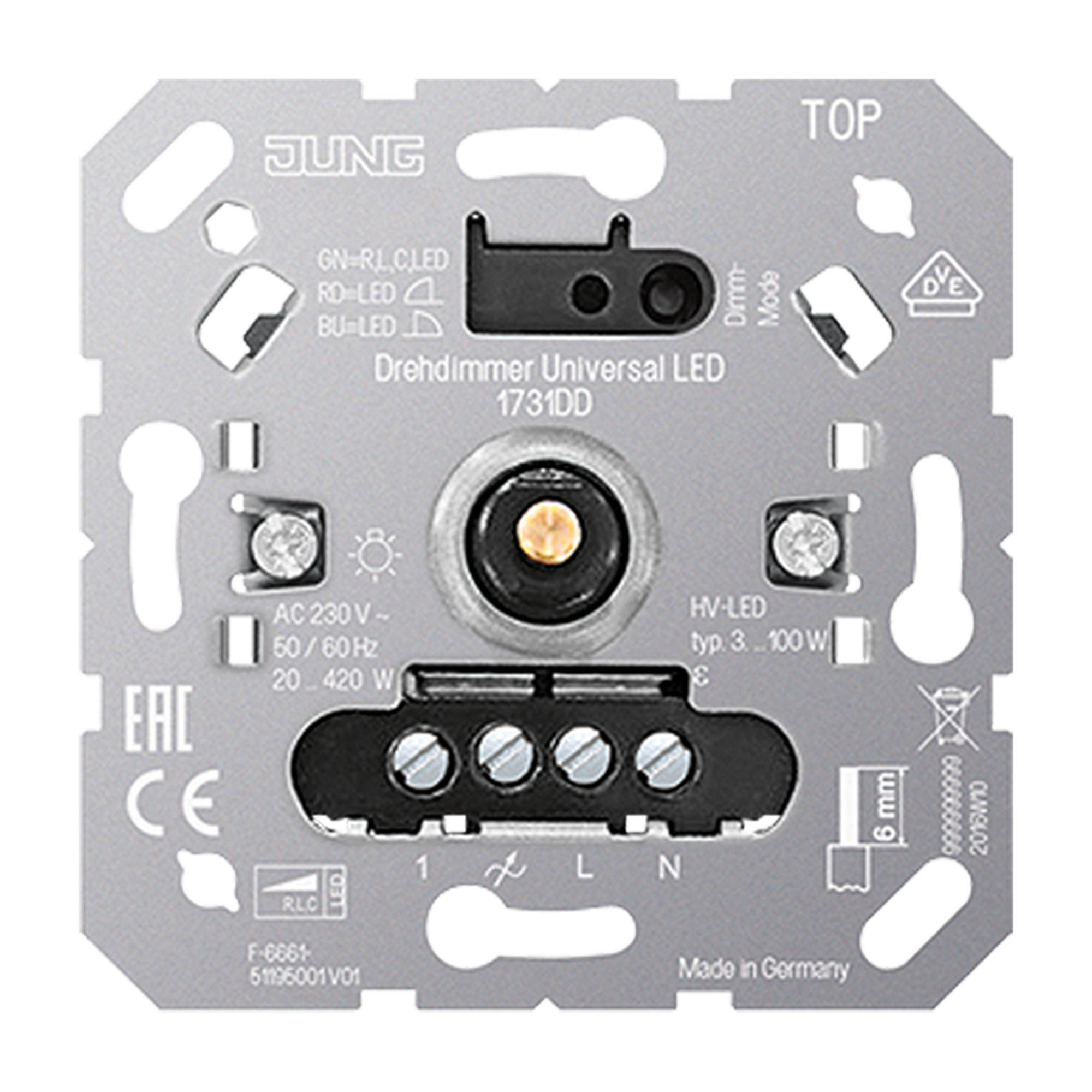 Drehdimmer mit Druckwechselschalter LED Universal + product picture