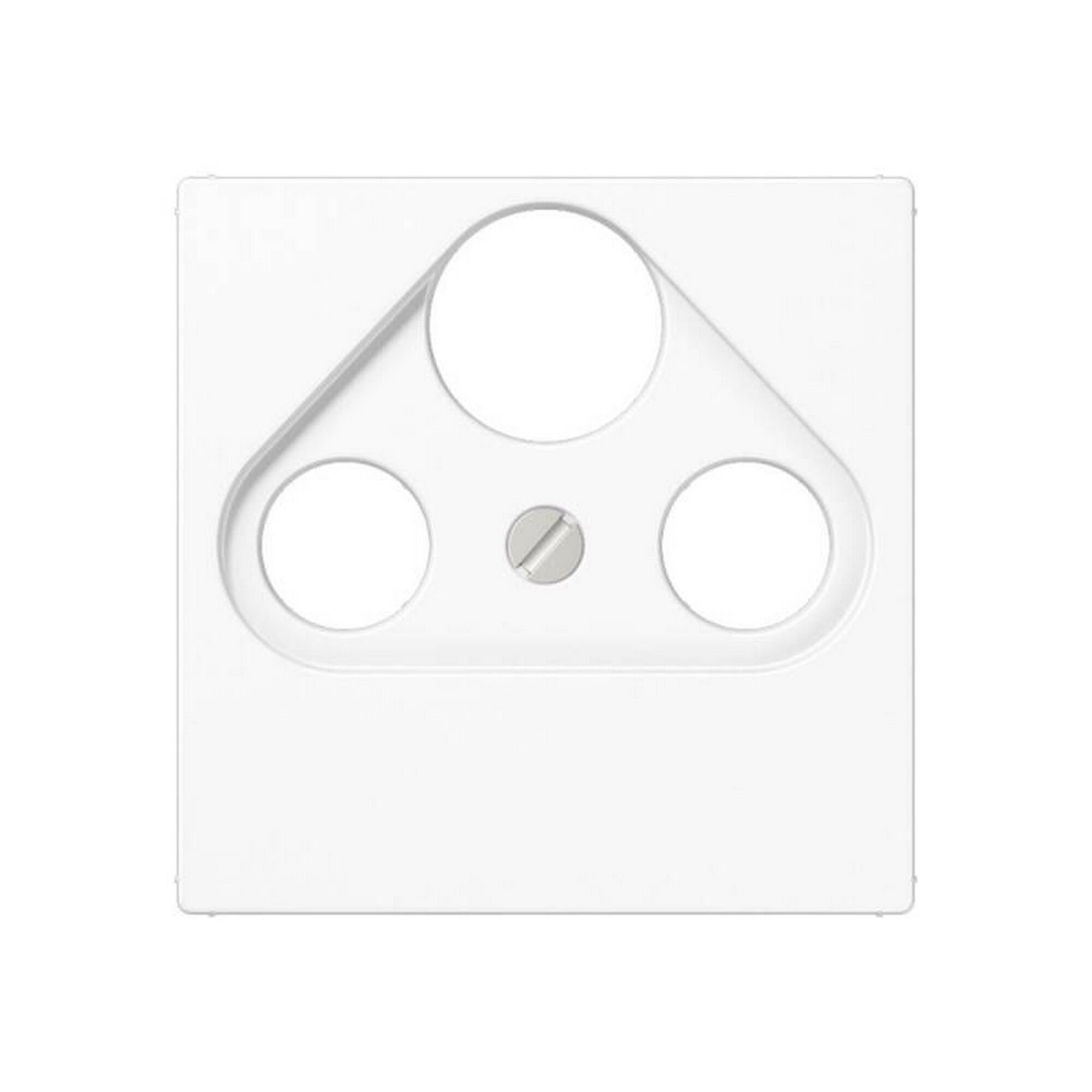 Weiße Abdeckung für Steckdose