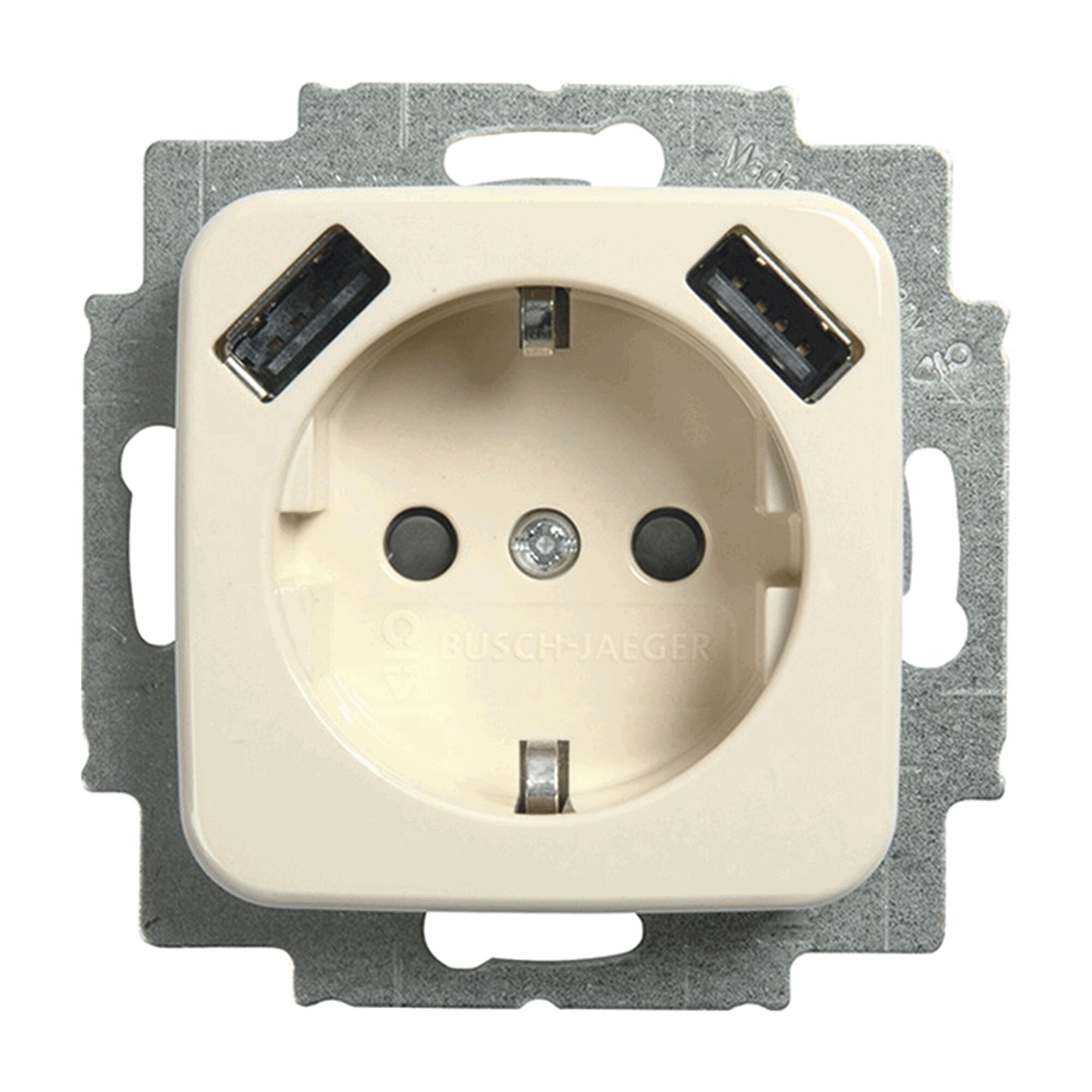 Busch-Jaeger USB-Steckdose 2-fach, cremeweiß