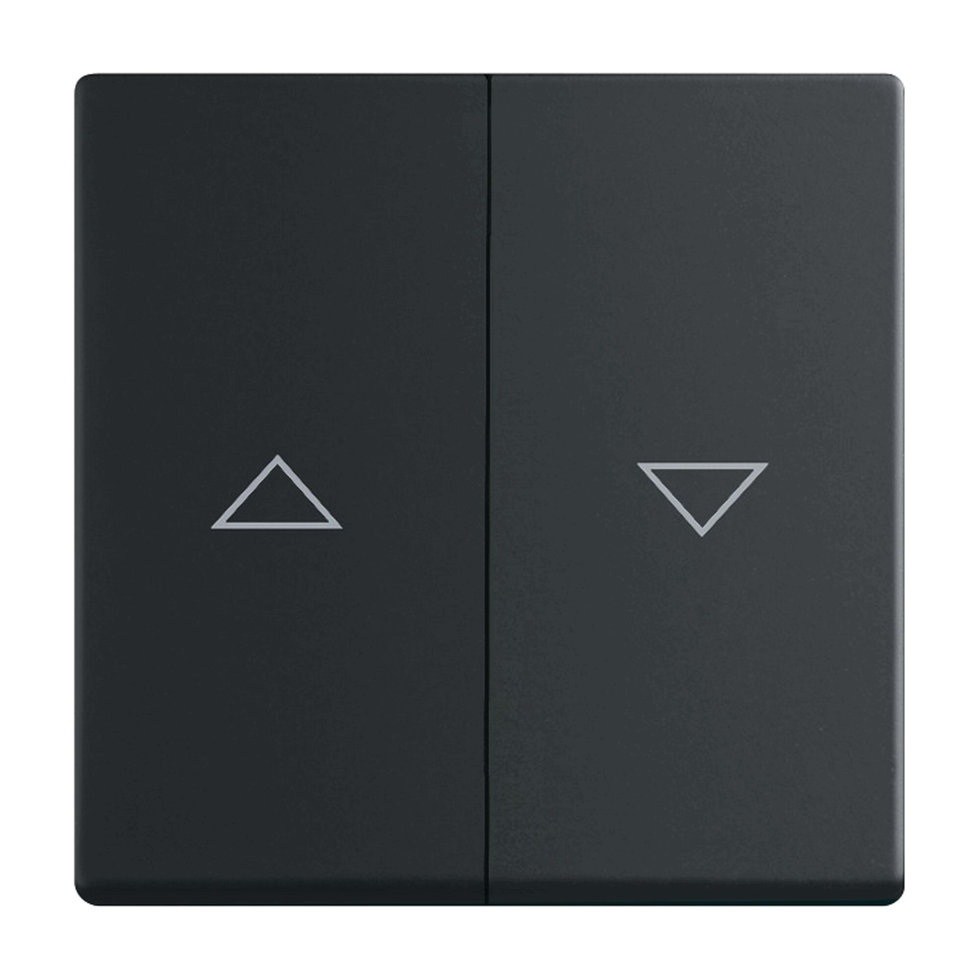 Schwarze Doppelwippe Jalousie