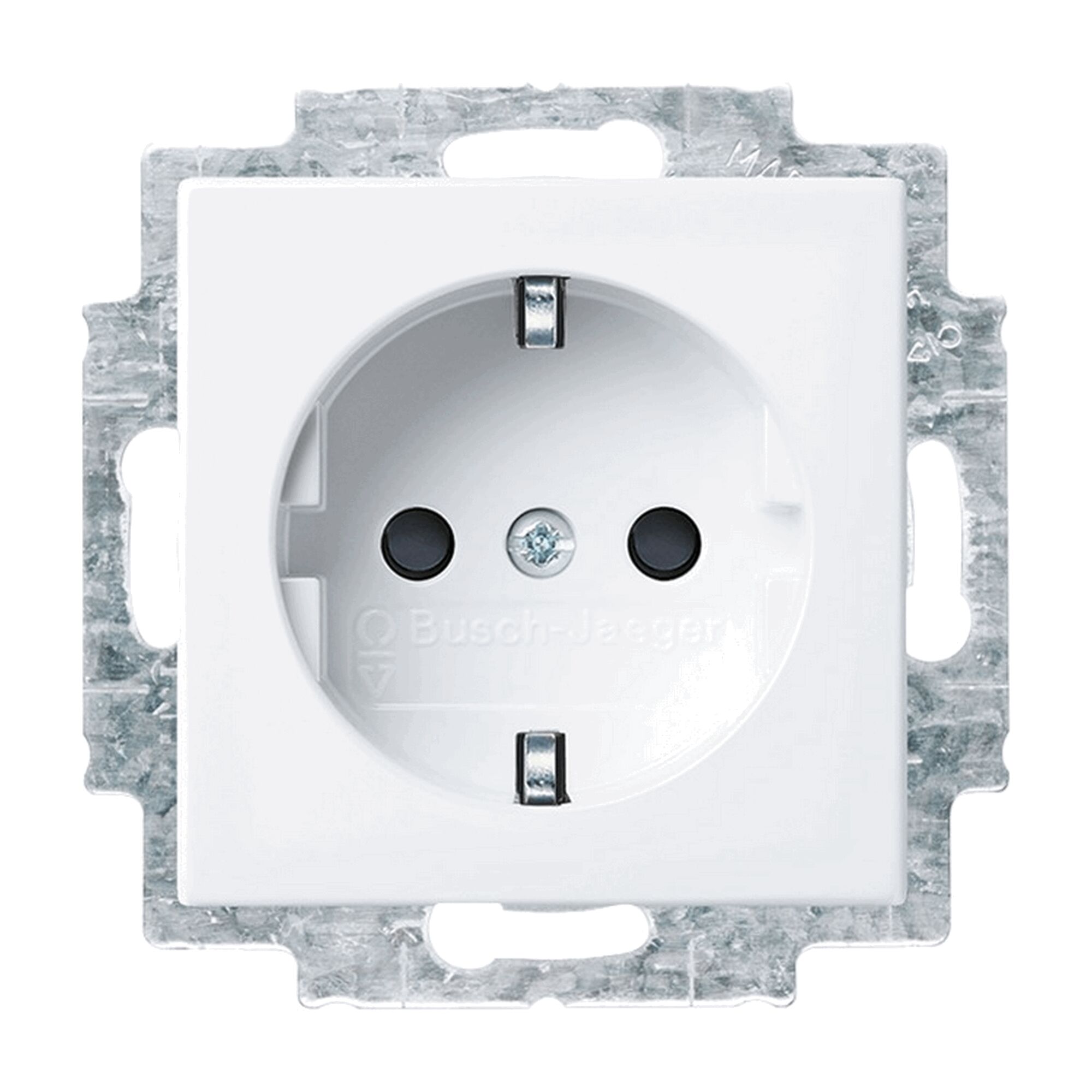 Weiße Steckdose von Busch-Jaeger