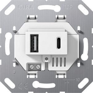 Einsatz USB Spannungsversorgung 2-fach Typ A/C 7,1 x 7,1 cm