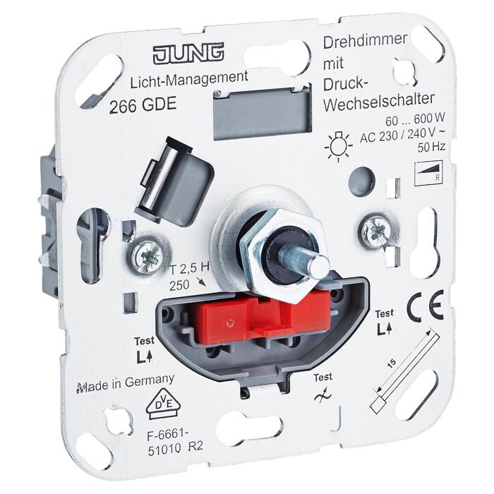 Jung Drehdimmer mit Druckwechselschalter Universal