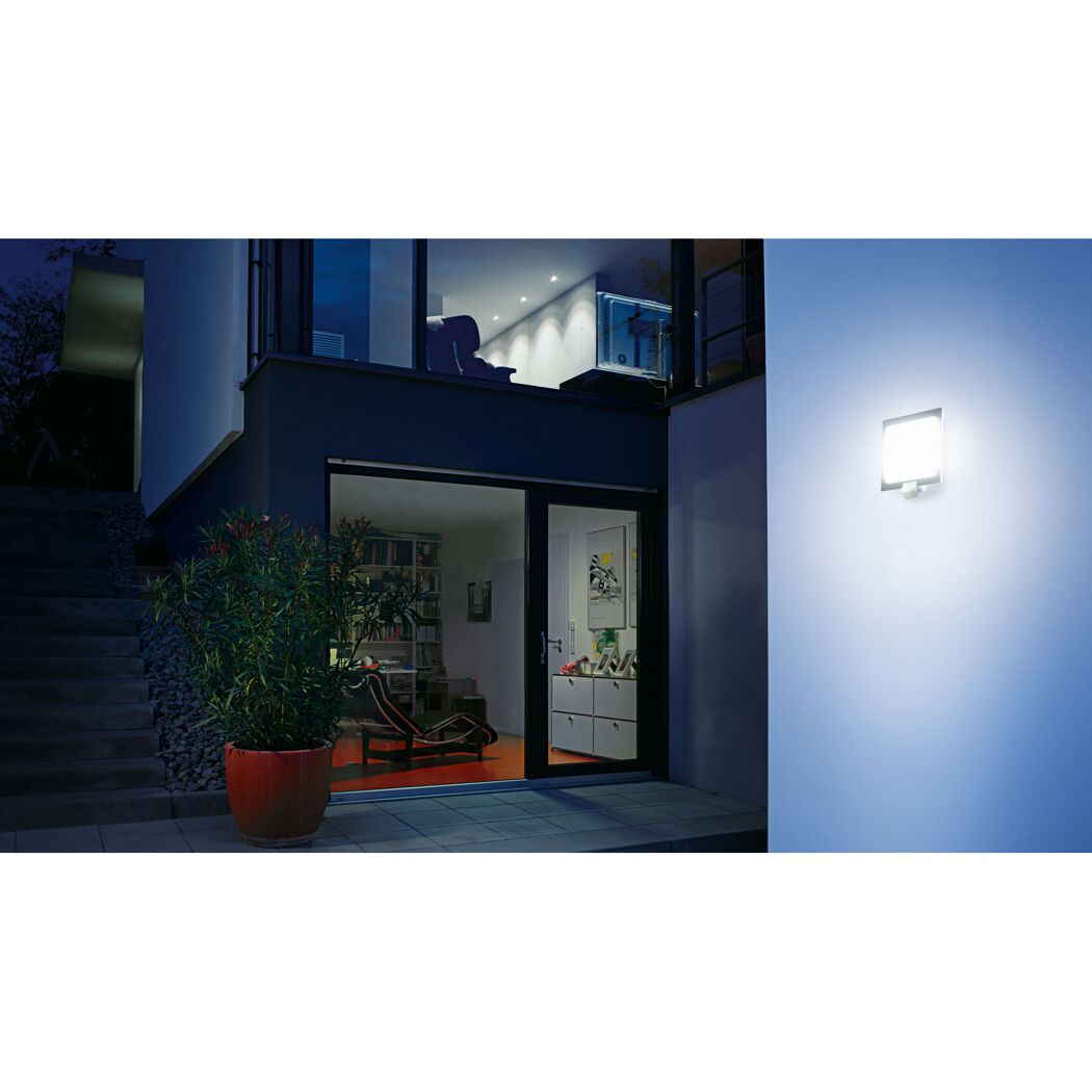 Außenwandleuchte 'L 20 S ' mit Bewegungssensor 60 W IP 44 23 x 25 cm