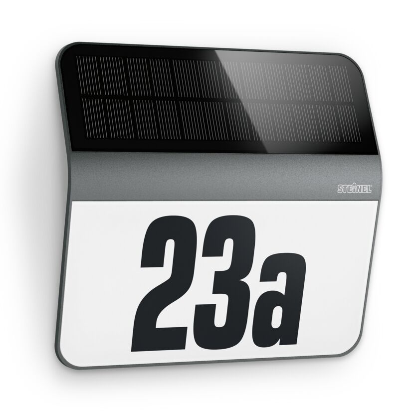 Solar-Hausnummernleuchte XSolar LH-N mit Nummer 23a