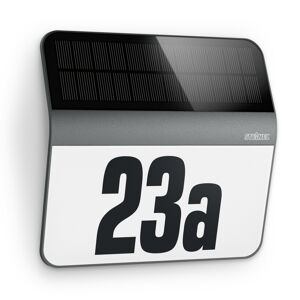 Solar-LED-Hausnummernleuchte 'XSolar LH-N' anthrazit 24,2 x 22,7 cm
